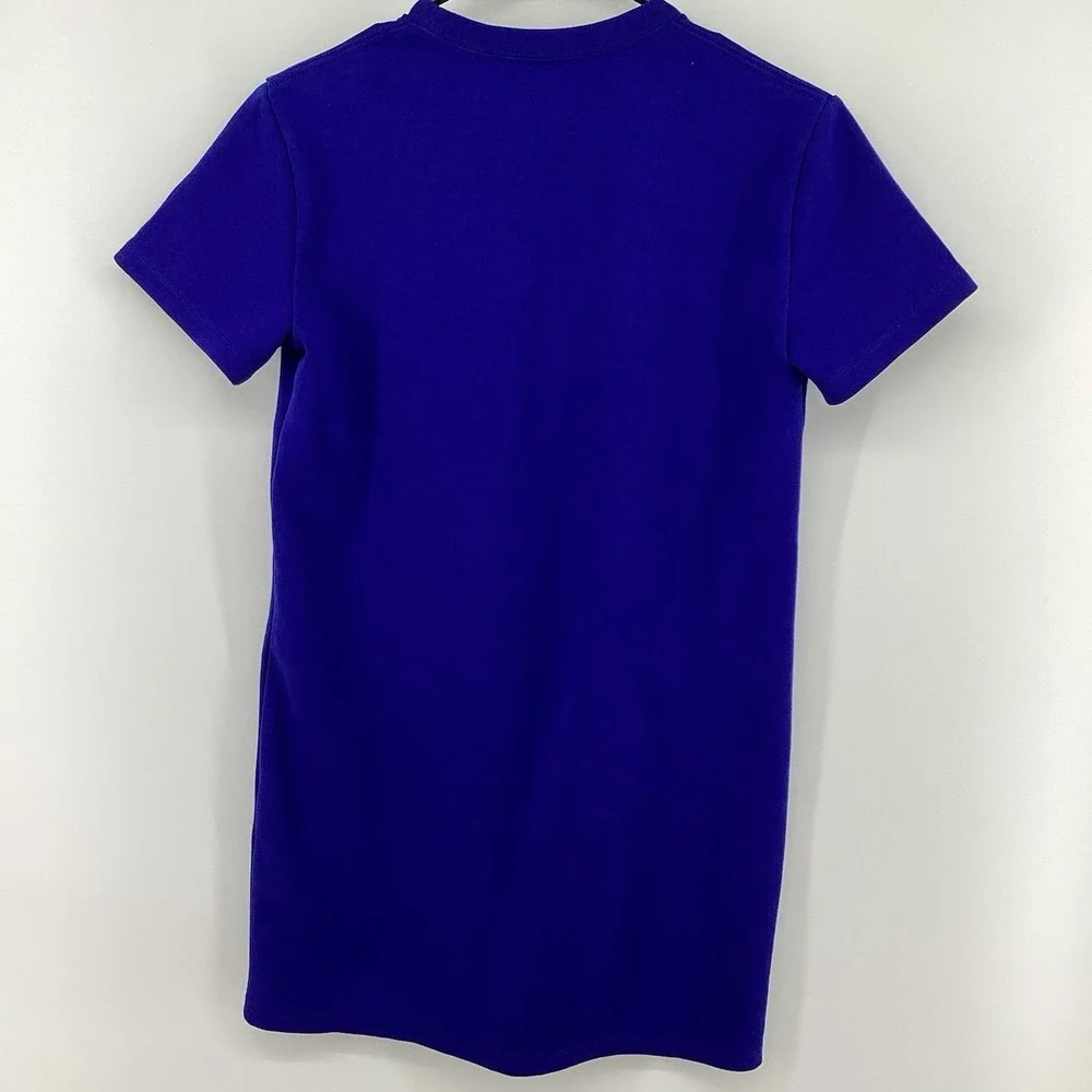 Girls Polo Ralph Lauren Short Sleeve Big Pony Cotton Dress- Blue- Large (14/16)